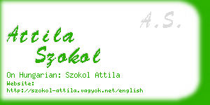 attila szokol business card